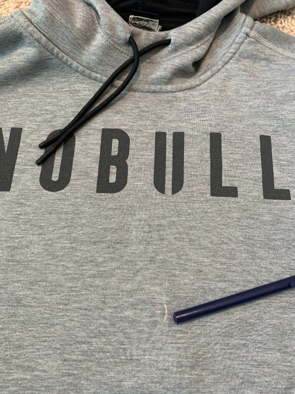 NOBULL Pullover Hoodie Sweatshirt Mens Size M Gray Gym Training Athletic Casual